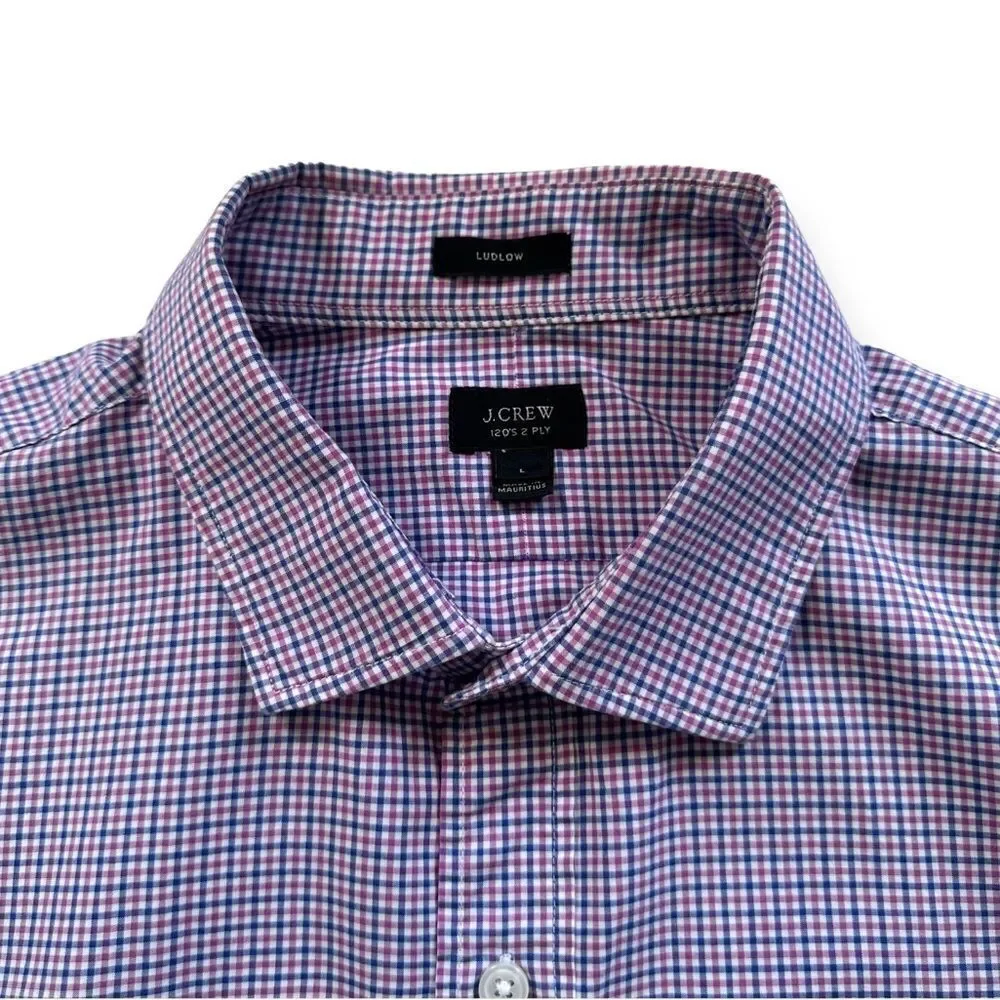 🔃J. Crew Plaid Checkered Long Sleeve Button Down Dress Shirt